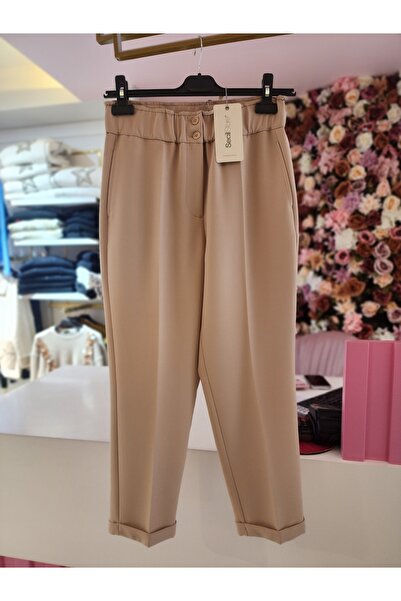 SEÇİL Seçil krem günlük pantolon