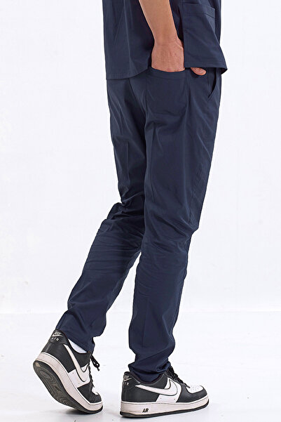 Brl Üniforma Pantaloni chirurgicali unisex cu strat inferior din Lycra, albas...