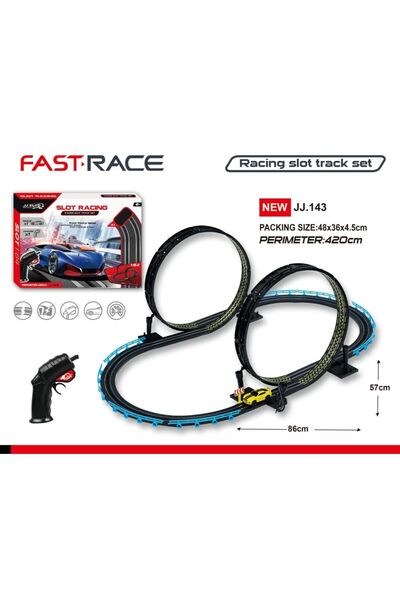 BYCEGU 72065 PİLLİ BİR ARAÇLİ PARKURLU OYUNCAK ARABA SETİ