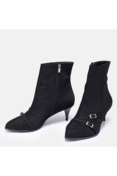 37Numara BÜYÜK NUMARA KADIN BOT 41-42-43-44- SİYAH SÜET