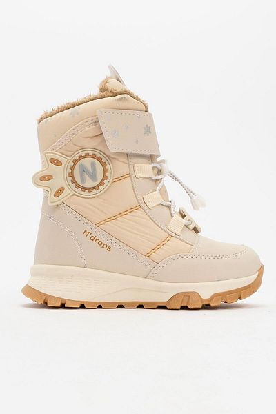 Ccway Παιδικά Velcro Snow Boots 30-35 Beige