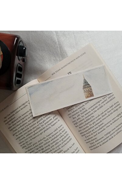 Sarisa Σελιδοδείκτης με θέμα τον Πύργο της Γαλατά, αυθεντικό έργο ακουαρέλας