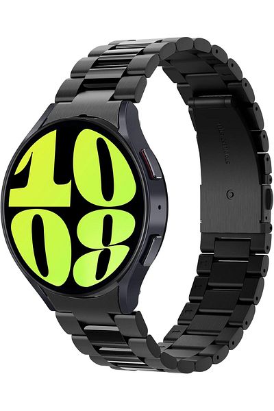 Spigen Modern Fit 316L Stainless Steel band for Samsung Galaxy Watch 6 44mm Band Strap - Black