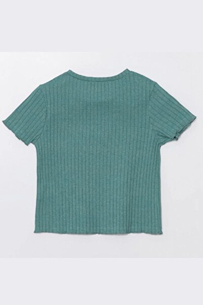 Chandraswear Girl's Camisole Tshirt Green - Font