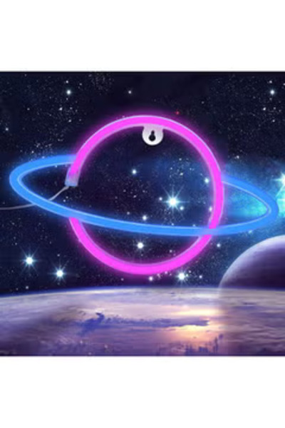Generic Planet Neon Signs Light for Wall Decoration Multicolour
