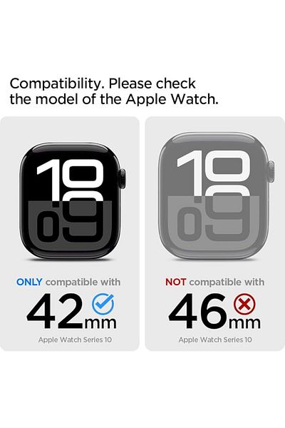 Spigen Lite Fit Pro designed for Apple Watch Series 10 (42mm) Case with Band - Matte Black