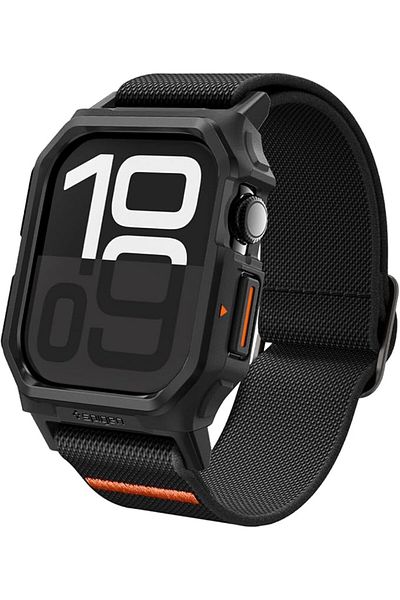 Spigen Lite Fit Pro designed for Apple Watch Series 10 (42mm) Case with Band - Matte Black