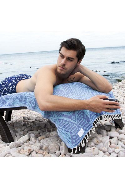 ANEMOSS Turkish Beach Towel 39 X 70 100% Cotton Extra Large Turkish Peshtemal