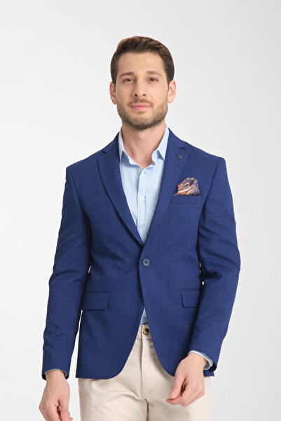 Frappoli Arunte Ανδρικό λινό Κοινοβούλιο με λεπτή εμφάνιση τεσσάρων εποχών φορεμένο σακάκι με λεπτή εφαρμογή