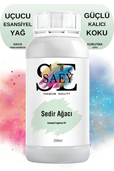 SAEY Sedir Ağacı Esansiyel Uçucu Koku Yağ Buhurdanlık Yağı Difüzör Esansı Hob...