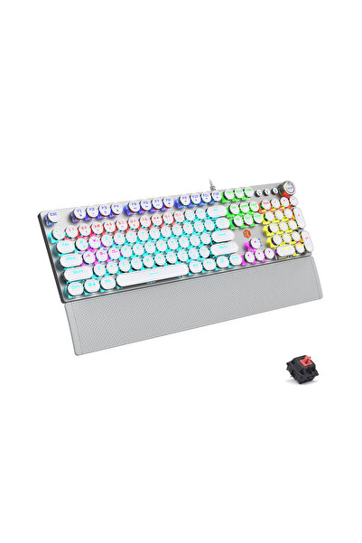 Lecoo KG1102 USB Kablolu Red Switch Makro Tuşlu RGB Aydınlatmalı Mekanik Gaming Türkçe Q Metalik Klavye