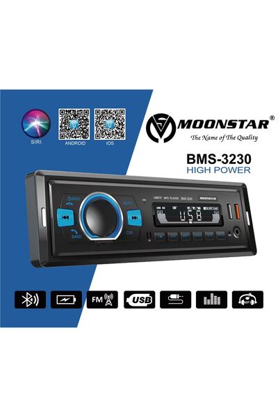Moonstar OTO TEYP 4x45w Bt/usb/sd/fm/aux BMS-3230