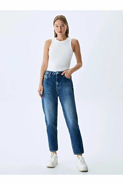 Ltb Maggie X MAEKO Панталони с висока талия тип „мама“ 10095157015401