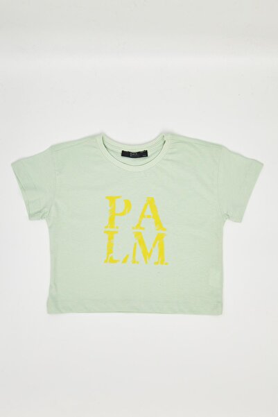 Chandraswear Girl's Crop Tshirt Green - Aleyna