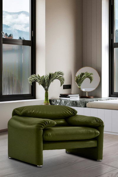 BEKALIVING Proteo Deri Berjer Yeşil