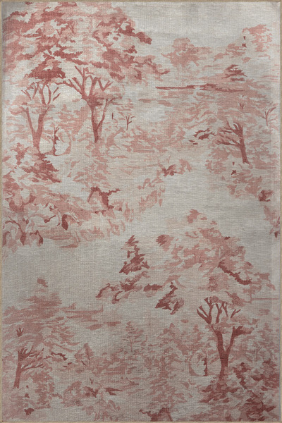 Rugs Modern Halı Pink Beige Themed Abstract Tree Patterned Creative Modern De...