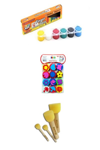 Rich Funny Kids 25 ml Parmak Boyası Eva Baskı Set 3'lü