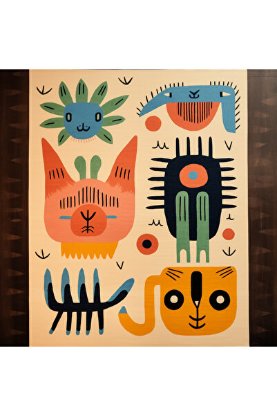 Rugs Modern Halı سجادة ديدو المزخرفة الحديثة متعددة الألوان بنمط القطط والحشر...