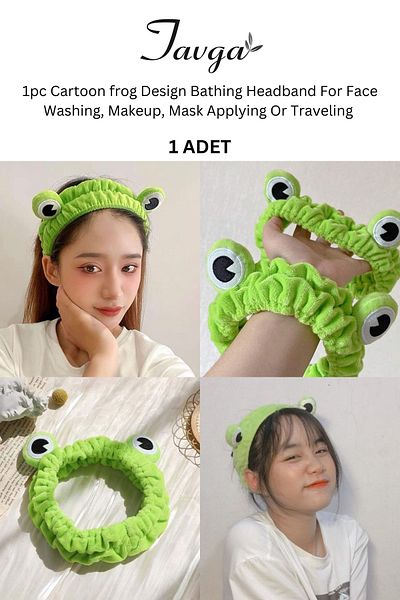 TAVGA Cartoon Design Travel Hair Band Mask-Makeup-Face Wash Headband