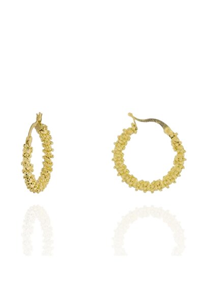 Altın Nesil Sık Dorika Toplu Modern Altın Küpe