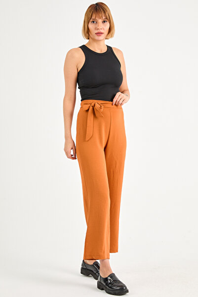 DPARİS Ayrobin Trousers with Tie Waist