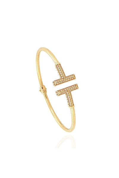 Altın Nesil 14 Ayar T Model Taşlı Yaylı Bilezik