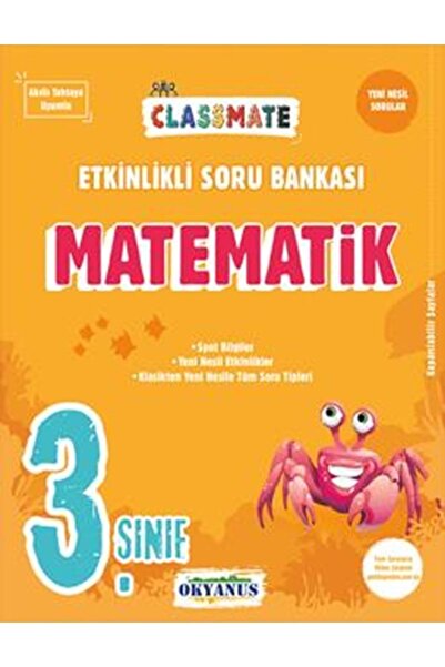 Okyanus Yayınları 3. Sınıf Classmate Matematik Etkinlikli Soru Bank