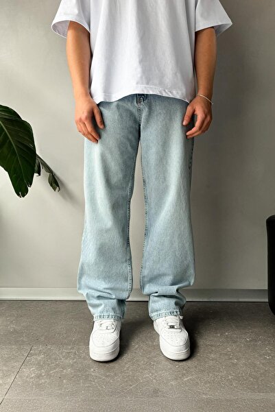 Flaw Wear Premium Wash Ice Blue Baggy Jeans