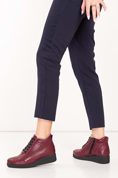 Gondol Kadın Hakiki Deri Klasik Rahat Bot Ndr.175