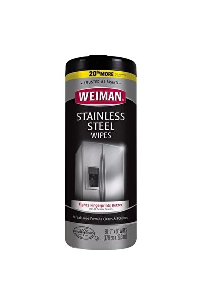 Weiman Stainless Steel Çelik Temizleyici Mendil 30 Adet