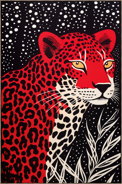 Rugs Modern Halı سجادة ديدو 2 ذات الطابع الأسود والأحمر ذات النمط التجريدي عل...