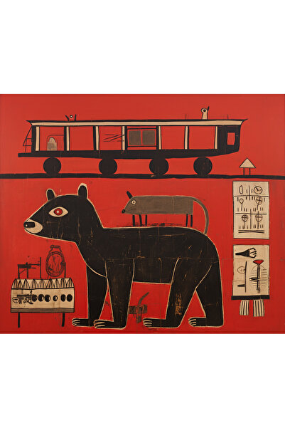 Rugs Modern Halı سجادة ديدو كوليكشن الحديثة ذات اللونين الأسود والأحمر بنمط ا...