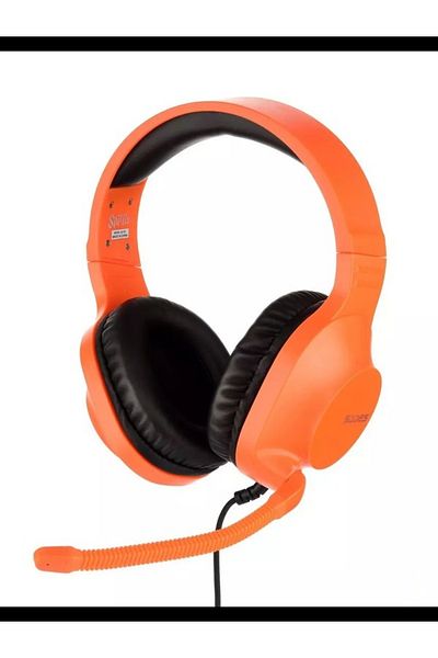 Sades Gaming Headset (SA-721-ORANGE) Spirits : 3.5mm, PS4/PS5/Xbox/Switch/PC, Orange.