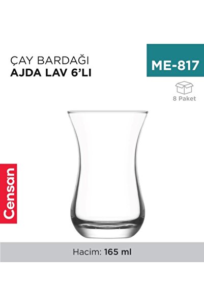 Genel Markalar ÇAY BARDAĞI 6LI AJDA LAV (AJD315)