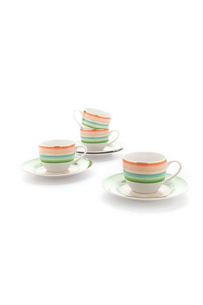 Orange Bed & Bath VIKI COFFEE SET | Turkish Coffee Cups Set 12 Pieces