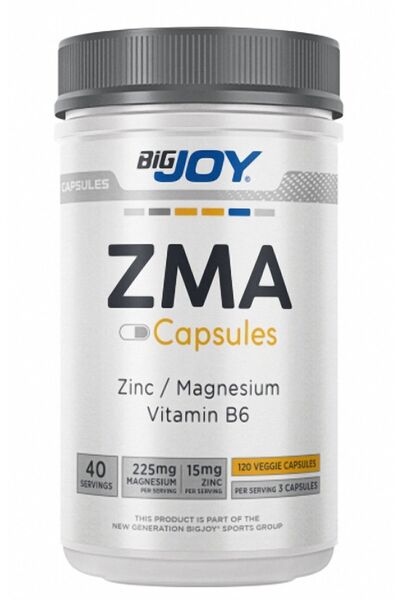 Bigjoy Sports Zma 120 Kapsül ( Veggie - Bitkisel Kapsül ) Vitamin Mineral