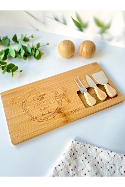 Mottogo Bamboo 4 Piece Cheese Serving Board Set