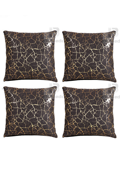 Bumedo Σετ μαξιλαροθήκη μαξιλαριού με χρυσό φύλλο Soho Fabric 4 - 42 x 42 cm
