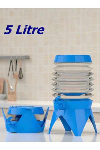 newnet Kamp-Piknik Taşınabilir Katlanabilir Büyük Kapasiteli Soket İle Su Dep...