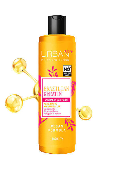 Urban Care Brezilya Keratin Düzleştirici Etkili Saç Bakım Şampuanı 350 ml-vegan