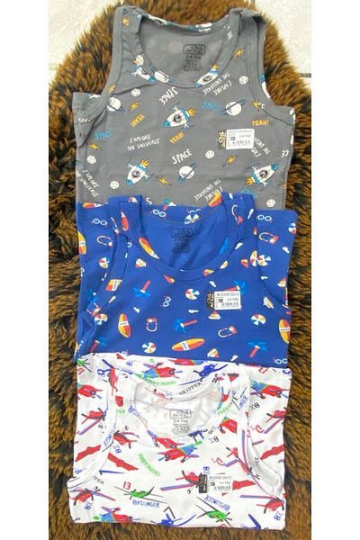 DUBAİ ÇOCUK 3-Piece Patterned Boys' Athlete