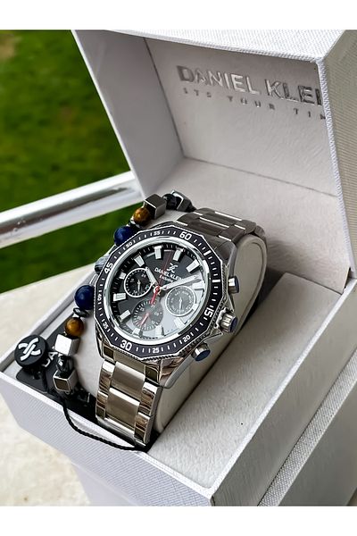 Daniel Klein Original New Season Steel Men's Wristwatch with Bracelet Gift