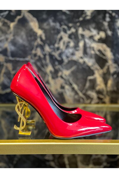 isis exclusive Kadın rugan kırmızı stiletto