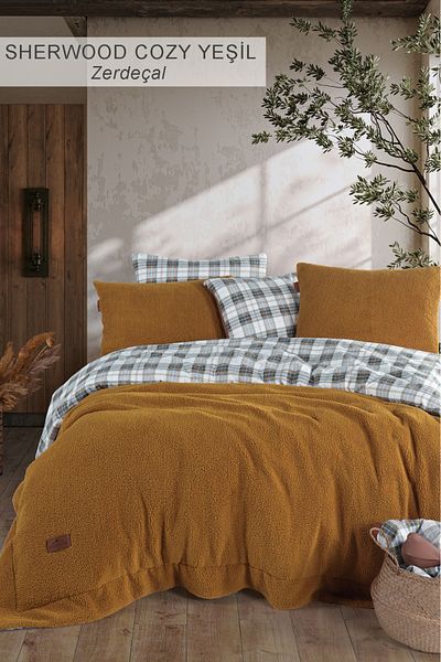 İyi Geceler İstanbul Sherwood Cozy Green Double Bedspread Set
