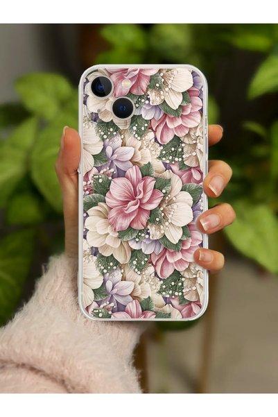 Caseji حافظة شفافة متوافقة مع هاتف iPhone 13 مع حماية للزوايا "تصميم مخصص مطبوع".