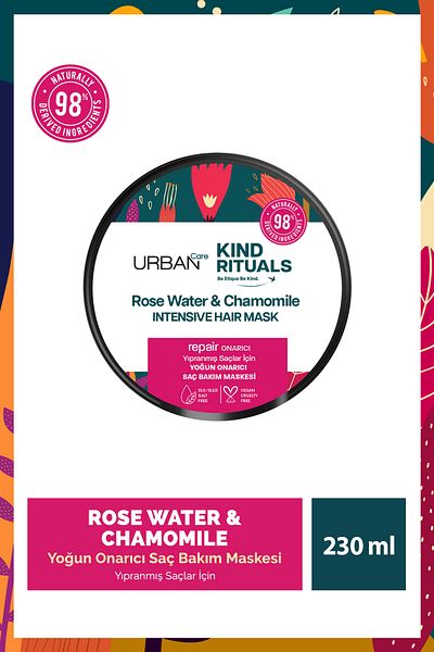 Urban Care Kind Rituals Rose Water Chamomile Hair Care Mask 230 ml