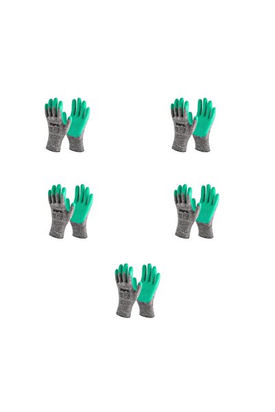 Mafel MF-80 Camcı Yeşil Lateks İş Güvenlik Eldiven - 10/XL - 10 Çift - Paket