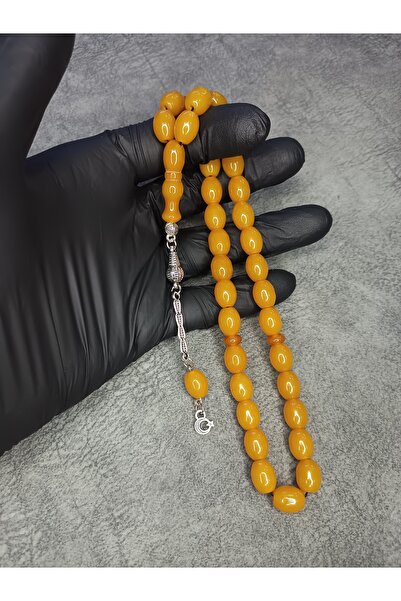 Mos Tespih Üst Düzey Sıkma Kehribar Tesbih