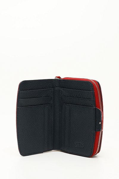 GÖNDERİ(R) RED BLUE Genuine Leather Women's Wallet 06518
