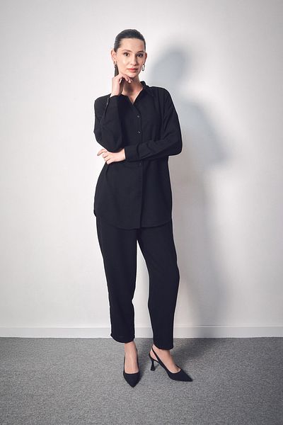 Fulla Moda Fullamodest Basic Double Linen Set